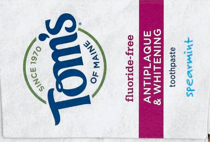 Tom's of Maine Fluoride-Free Antiplaque & Whitening Toothpaste - Spearmint - 5.5 oz