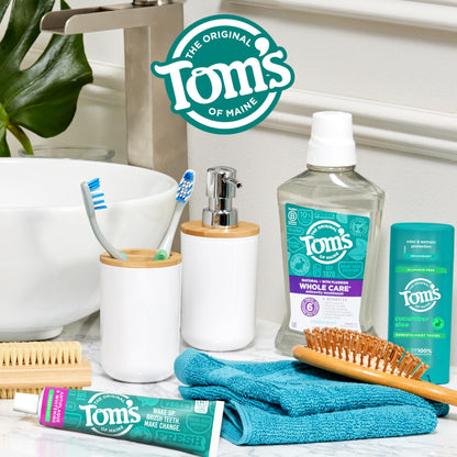 Tom’s of Maine Antiplaque & Whitening Fluoride Free Toothpaste Spearmint 3-Pack