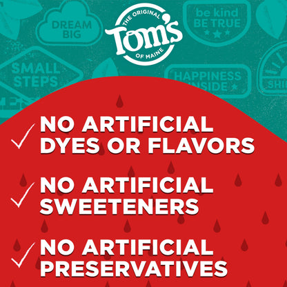 Tom's of Maine ADA Approved Fluoride Kids Toothpaste – Silly Strawberry, 5.1 oz, 3-Pack