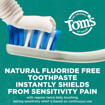 Tom's of Maine Fluoride-Free Rapid Relief Sensitive Toothpaste – Fresh Mint, 4 oz