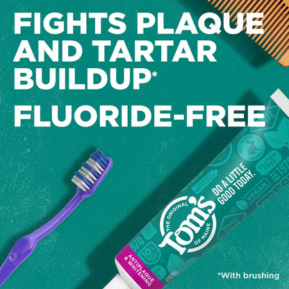 Tom's of Maine Fluoride-Free Antiplaque & Whitening Toothpaste - Spearmint - 5.5 oz