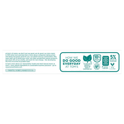 Tom's of Maine Fluoride-Free Antiplaque & Whitening Toothpaste – Spearmint, 5.5 oz (Pack of 2)