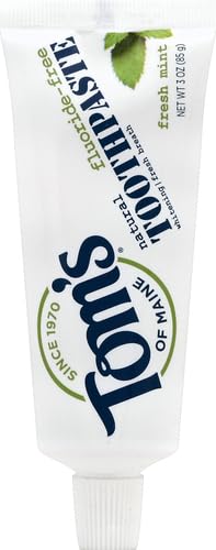 Tom's of Maine Travel Size Fluoride-Free Fresh Mint Toothpaste - 3 oz