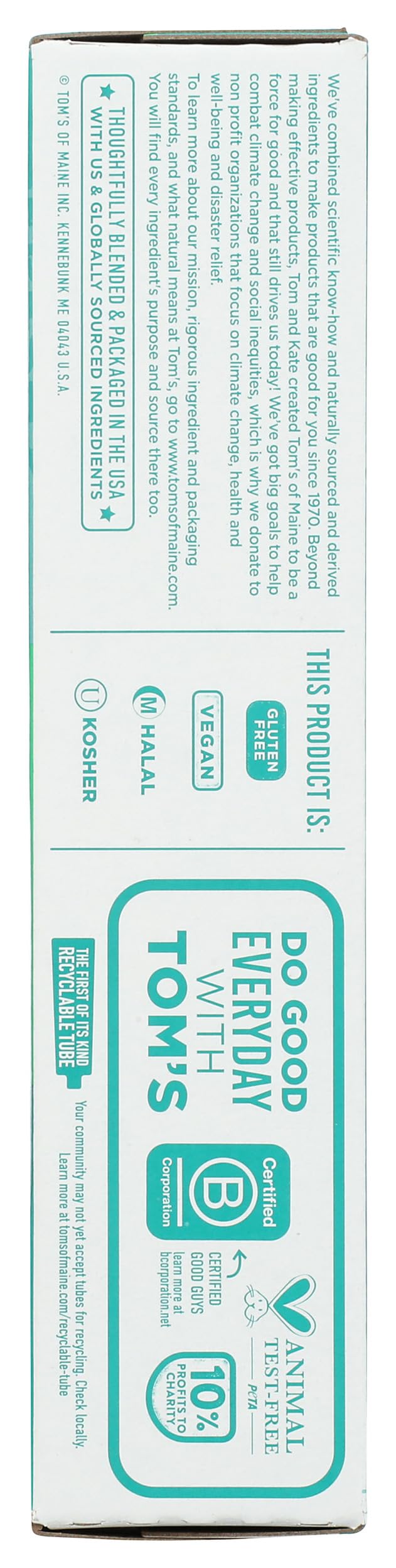 Toms of Maine Wicked Fresh Spearmint Ice AC Toothpaste, 4 oz