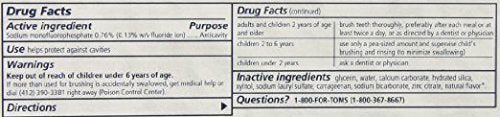 Tom's of Maine Natural Whole Care Toothpaste with Fluoride – Cinnamon Clove, 3 Count