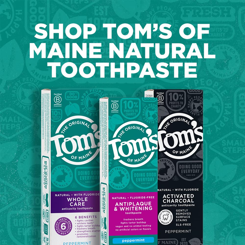 Tom's of Maine Whole Care Toothpaste with Fluoride – Peppermint, 4 oz
