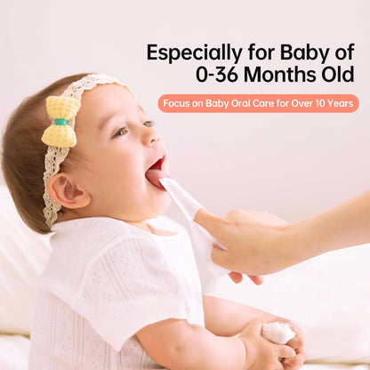 Tongueclear Baby Dry Wipes 0-36 Months - Tooth & Gum Cleaner (60 Count)