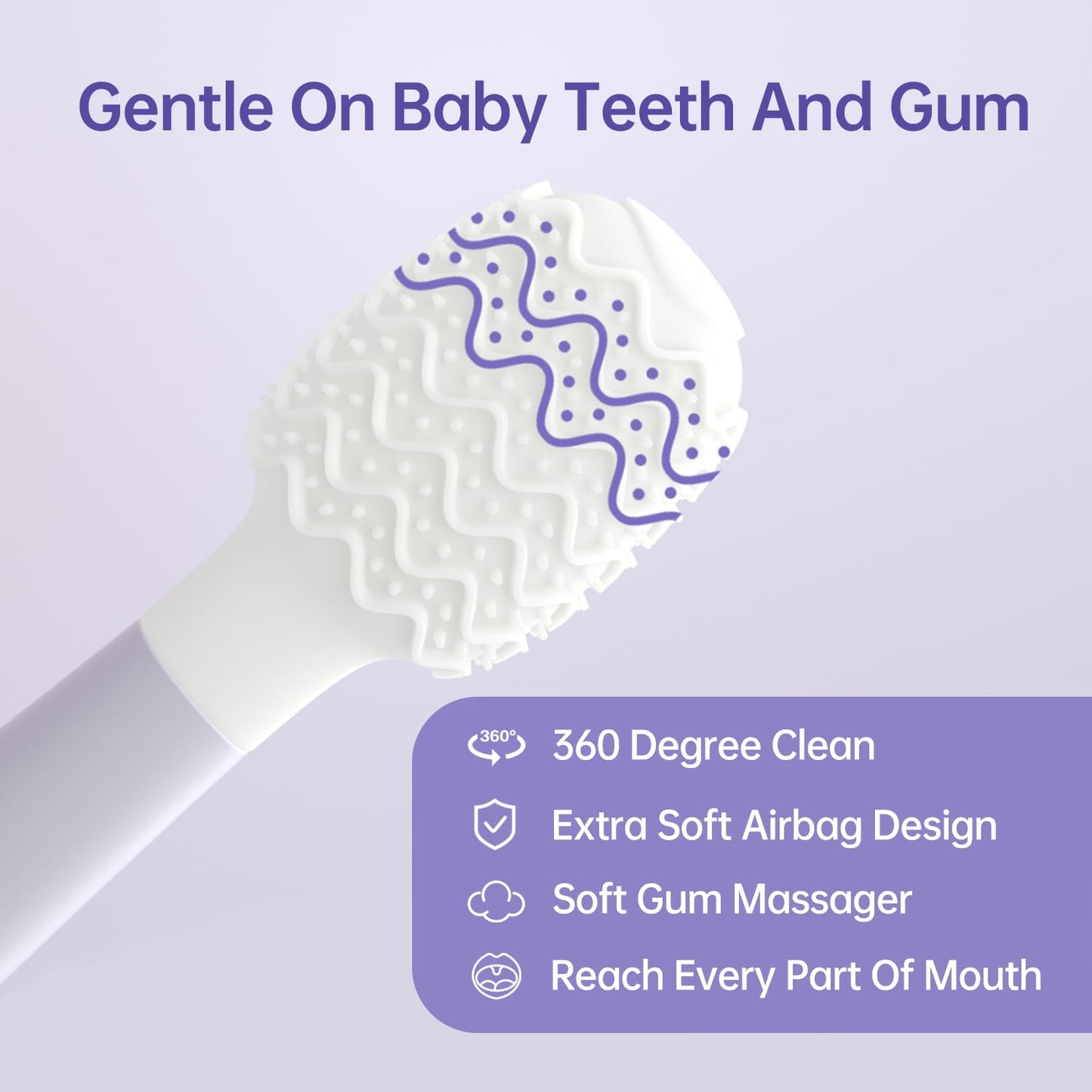 Tongueclear Kids Tongue Scraper - Baby Tongue Cleaner for Infants & Newborns