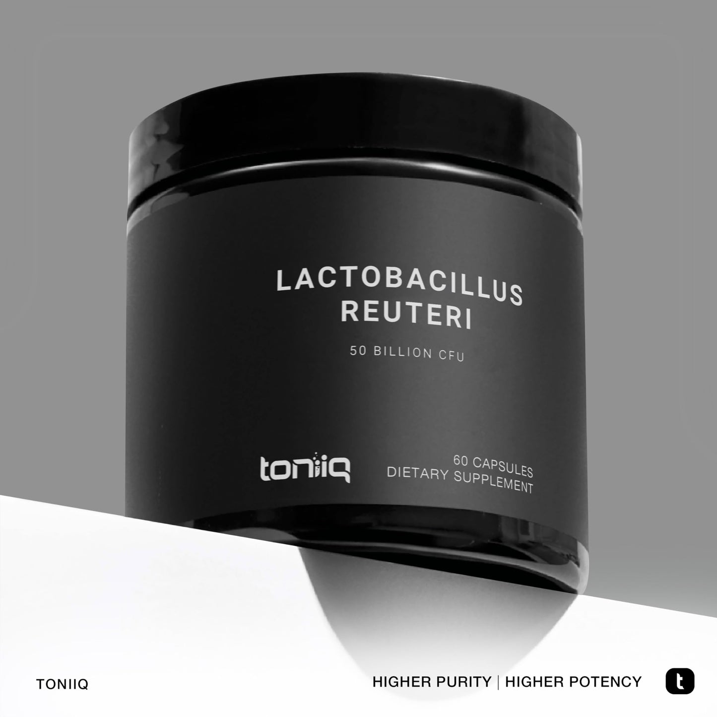 Toniiq 50 Billion CFU Lactobacillus Reuteri Probiotic - 60 Vegetarian Capsules | 60 Servings