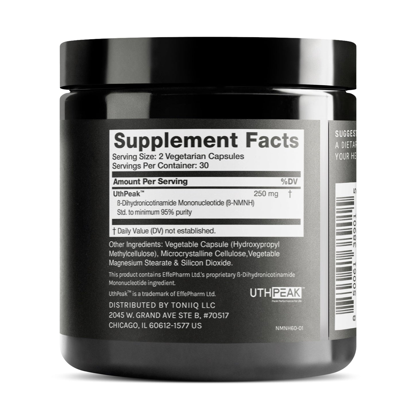 Toniiq NMNH Supplement – UthPeak NAD+ Booster | 95% Purity