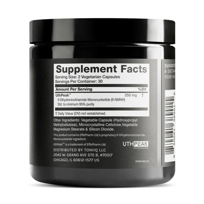 Toniiq NMNH Supplement – UthPeak NAD+ Booster | 95% Purity