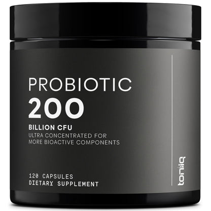 Toniiq 200 Billion CFU Probiotic - 30 Strains, Shelf-Stable, Extended Release Capsules