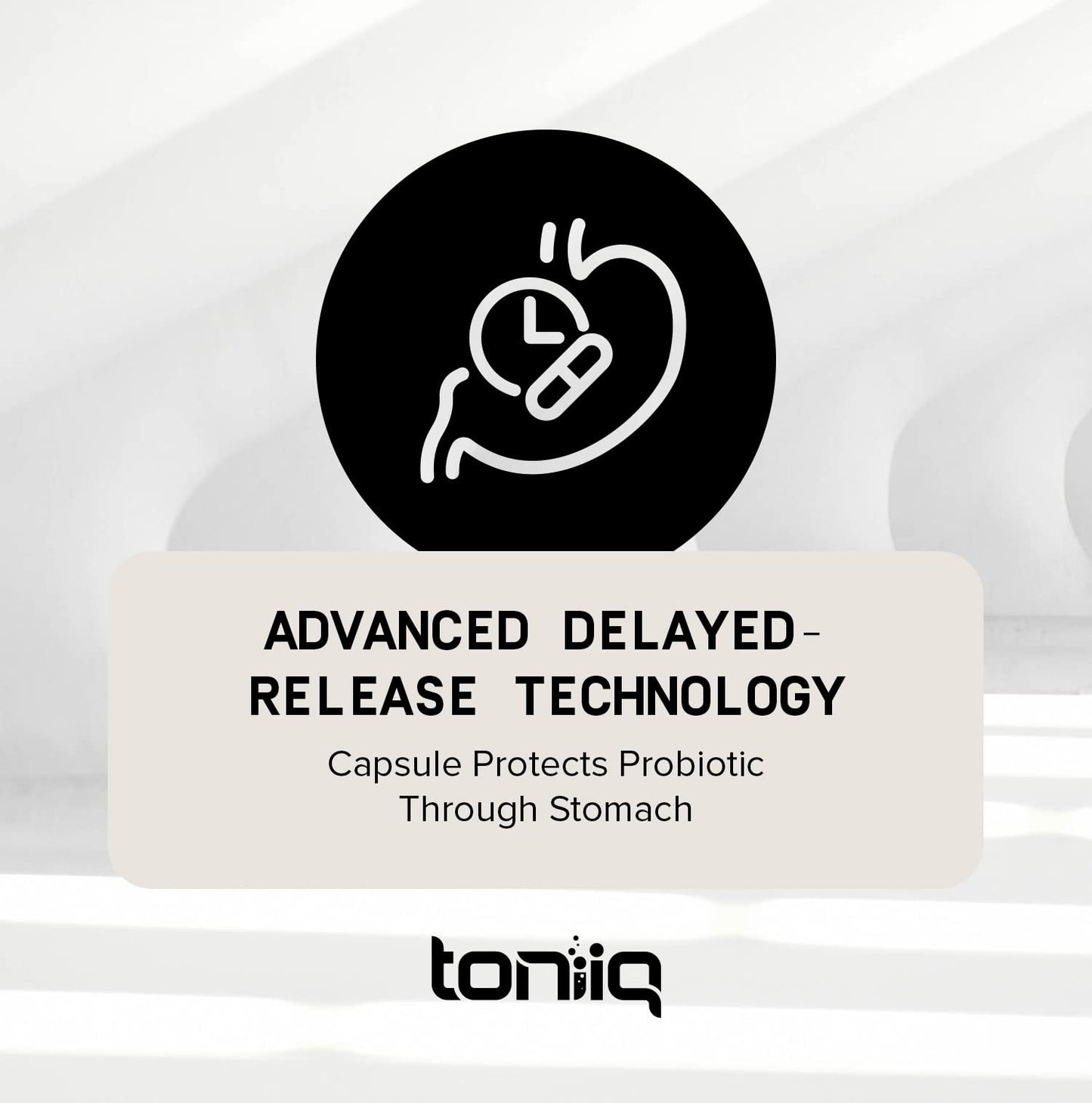 Toniiq 200 Billion CFU Probiotic - 30 Strains, Shelf-Stable, Extended Release Capsules