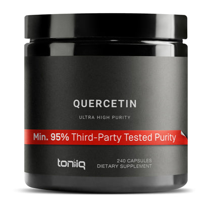 Toniiq Quercetin Capsules 1000mg | 95%+ Pure, Bioavailable Quercetin Supplement | 240 Capsules