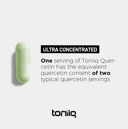 Toniiq Quercetin Capsules 1000mg | 95%+ Pure, Bioavailable Quercetin Supplement | 240 Capsules