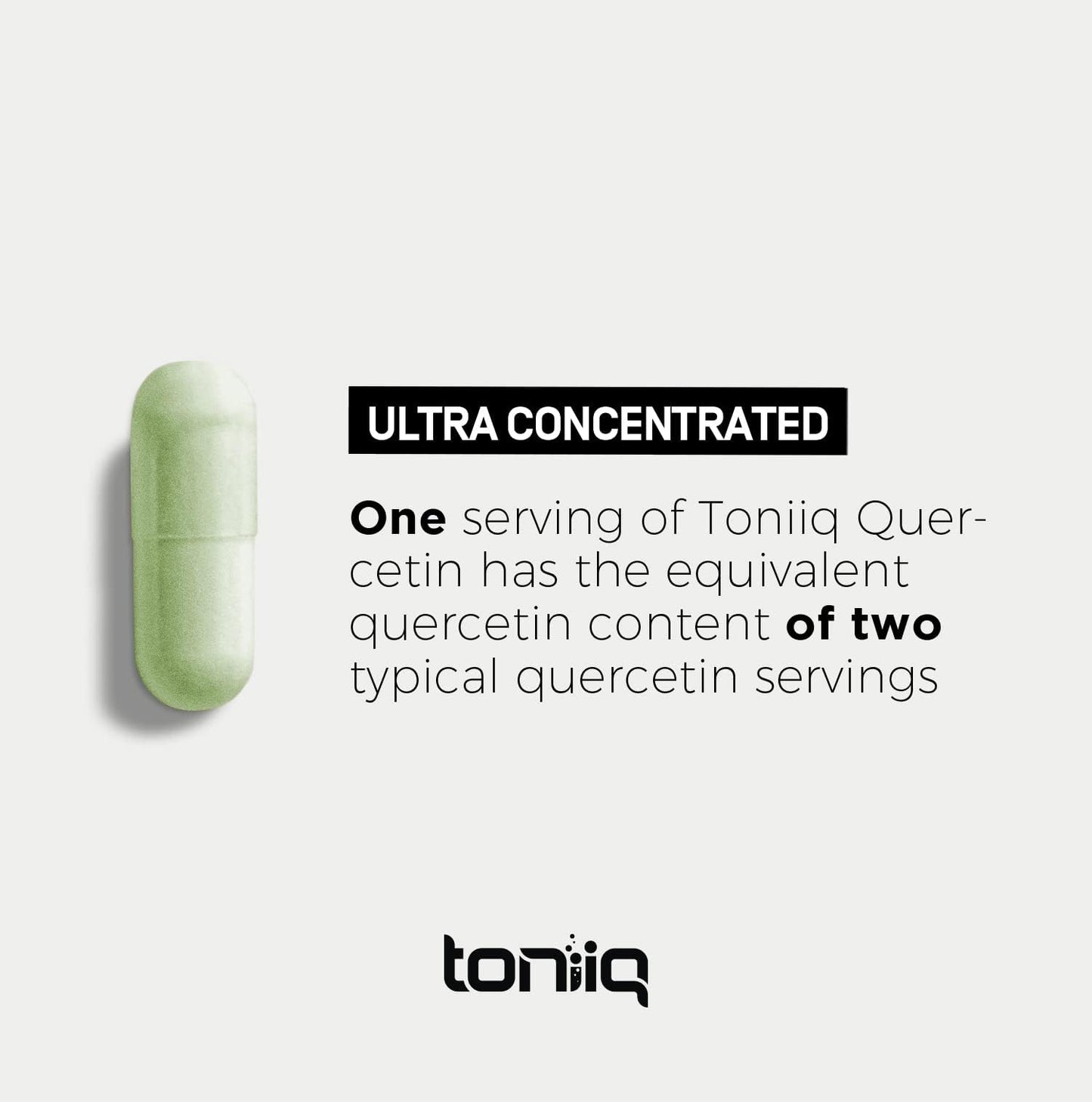 Toniiq Ultra High Purity Quercetin Capsules - 95%+ Purified, 1000mg Per Serving, 120 Capsules