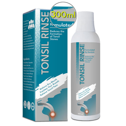 Tonsil Rinse - Natural Mouthwash for Tonsil Stones | Alcohol-Free, Breath Freshening 10 oz