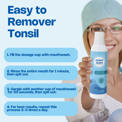Tonsil Stone Mouth Wash - Natural Herbal Rinse for Tonsil Stones, 300ml