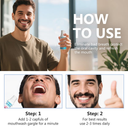 Tonsil Stone Remover Mouthwash - Natural Ingredients, Fresh Breath