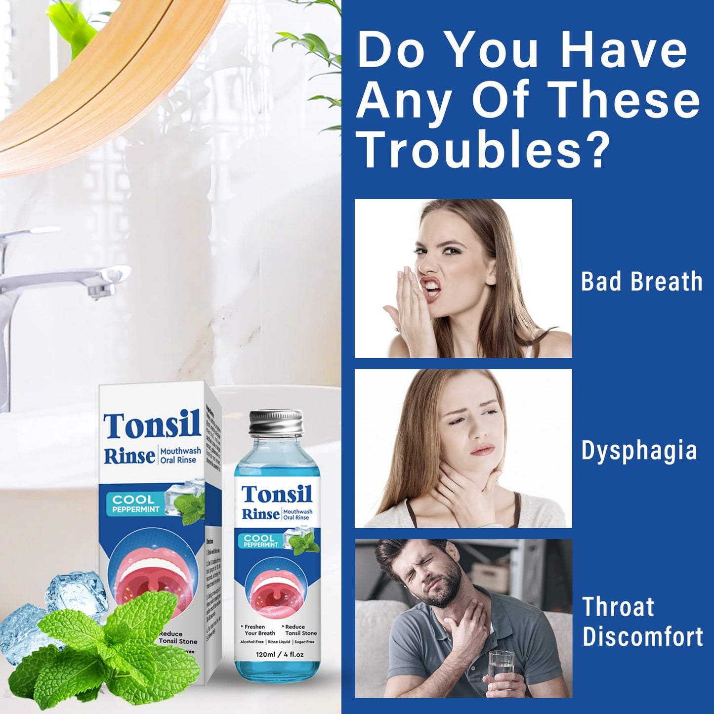 Tonsil Stone Remover Mouthwash – Soothe Tonsils, Fresh Breath