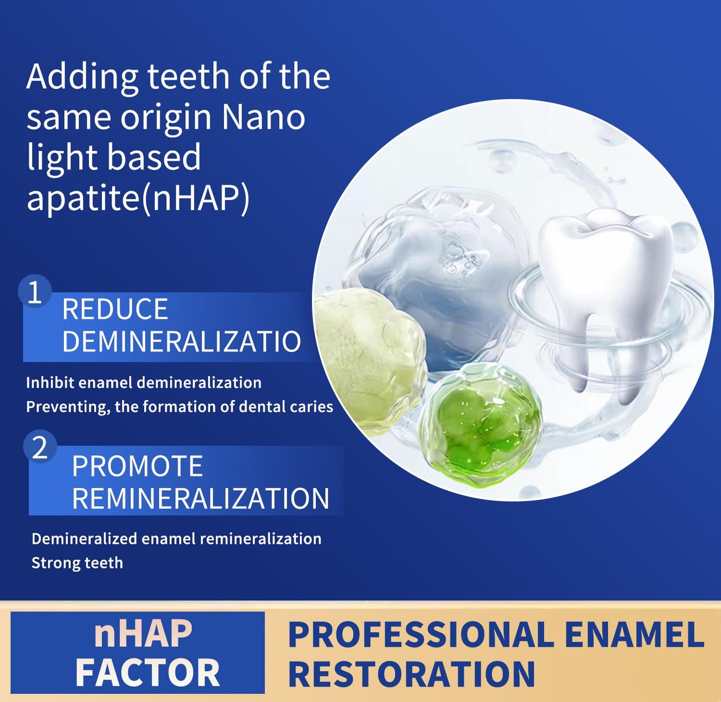 2 Pack Hydroxyapatite Toothpastes – 7.5% Enamel Protection & Strengthening, Gentle Mint