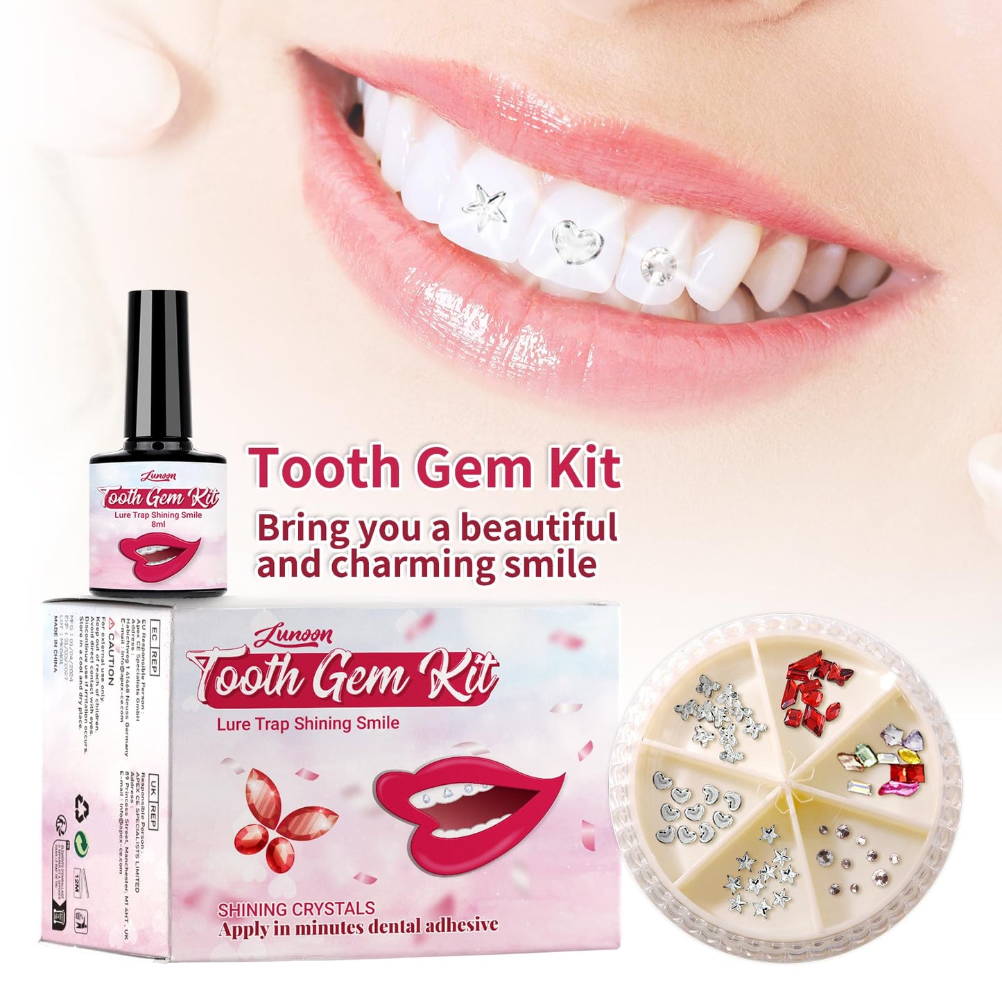 LMDGDS Tooth Gems Kit - DIY Teeth Jewelry for Women & Men