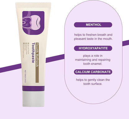 Tooth Refresh Toothpaste – Natural Fresh Breath & Enamel Care (2-Pack)