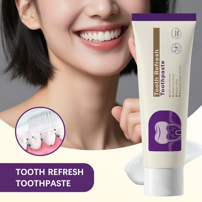 Tooth Refresh Toothpaste – Fresh Breath Whitening, 3.52 oz Mint Gel, Pack of 2