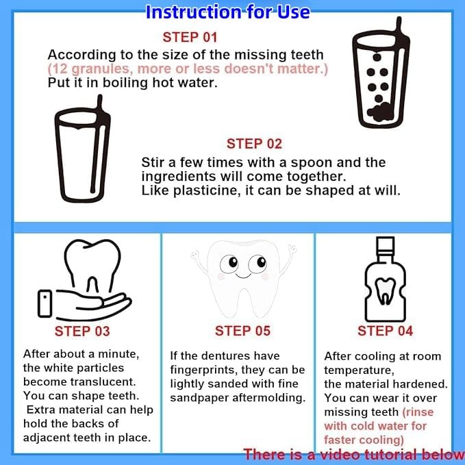 Tooth Repair Kit – Moldable Tooth Filling DIY Dental Care