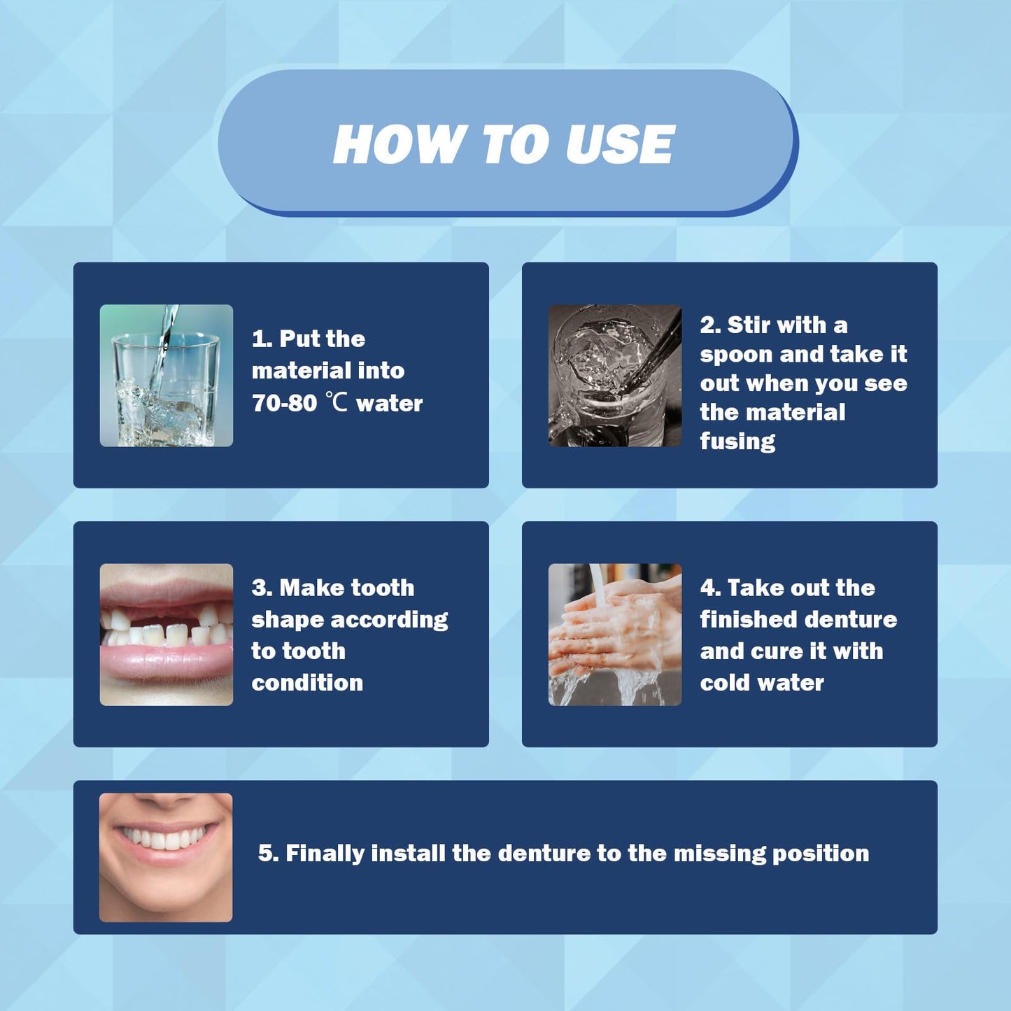 30 ml Tooth Repair Kit | Moldable Thermal Beads for Temporary Teeth Replacement