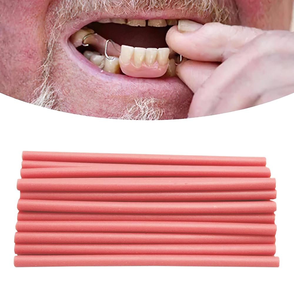 Tooth Repair Kit Gum Material for Temporary Dentures (Dark Pink) – DIY Denture Kit