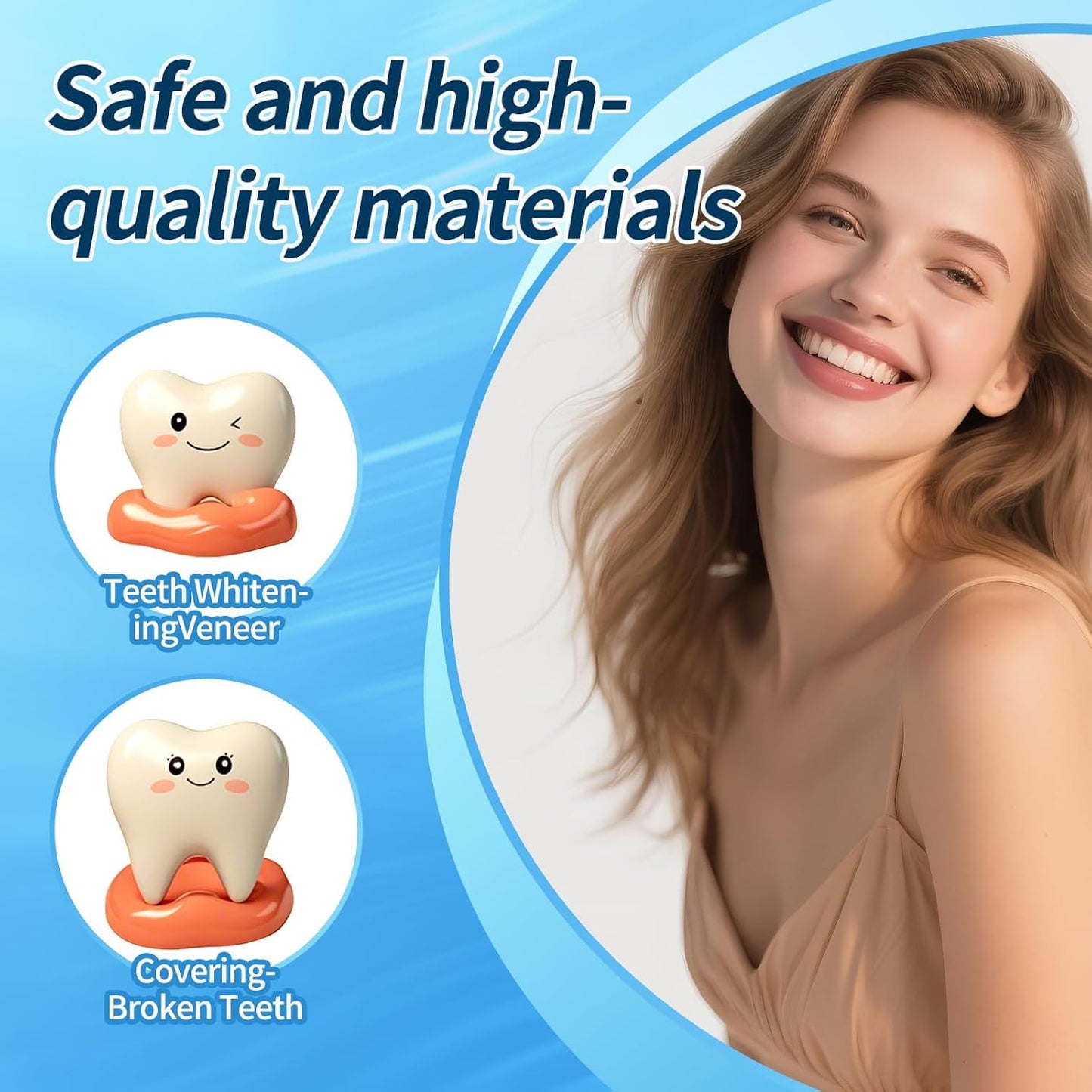 Tooth Repair Kit - Moldable Teeth & Thermal Beads (Natural Color) BB1