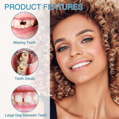 Tooth Repair Kits: 2x30ml Moldable Denture Beads + 4 Tools (2+4 Pack)