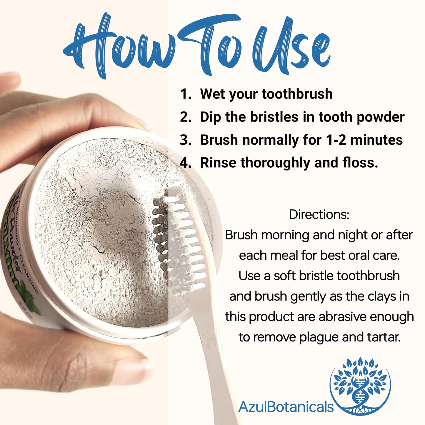 Remineralizing Tooth Powder - Cool Mint (Fluoride Free, SLS Free, Nano Free)