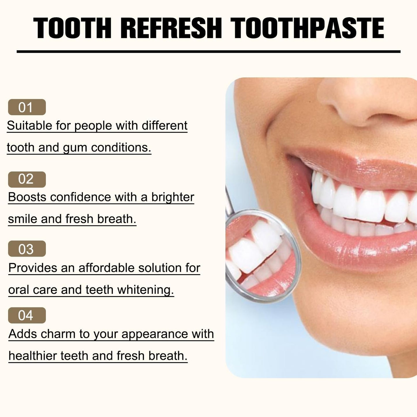 2Pcs Tooth Refresh Toothpaste | Fresh Breath, Natural Oral Care & Enamel Repair