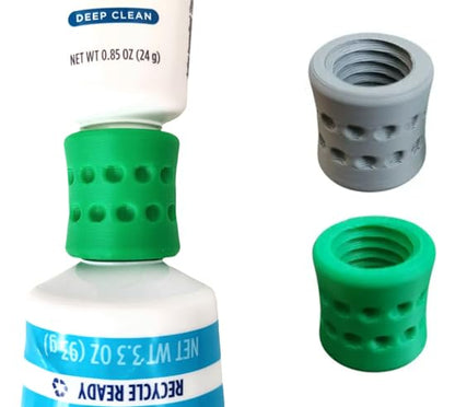 Toothpaste Refill Adapters 2PCs – Fits Crest & Colgate for Travel Packing