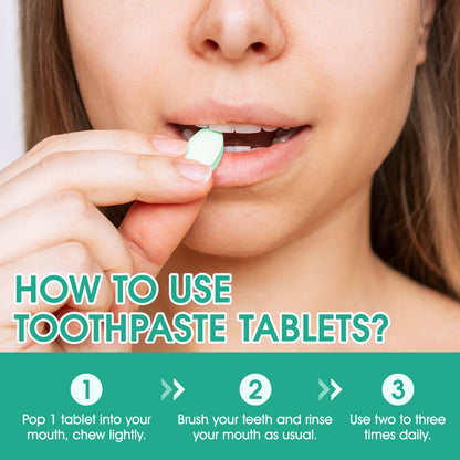 Nano Hydroxyapatite Toothpaste Tablets 150pcs – Fluoride Free, Whitening