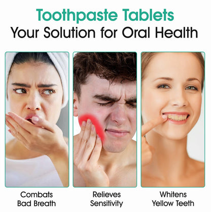 Nano Hydroxyapatite Toothpaste Tablets 150pcs – Fluoride Free, Whitening