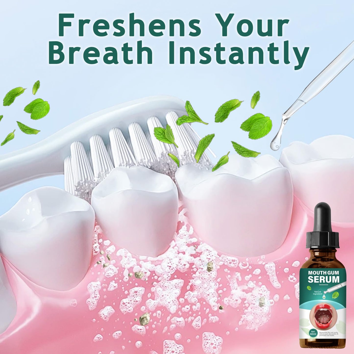 Topicy Gum Restore Drop – Gum Repair for Receding Gums, Bad Breath Treatment for Adults, 60ml