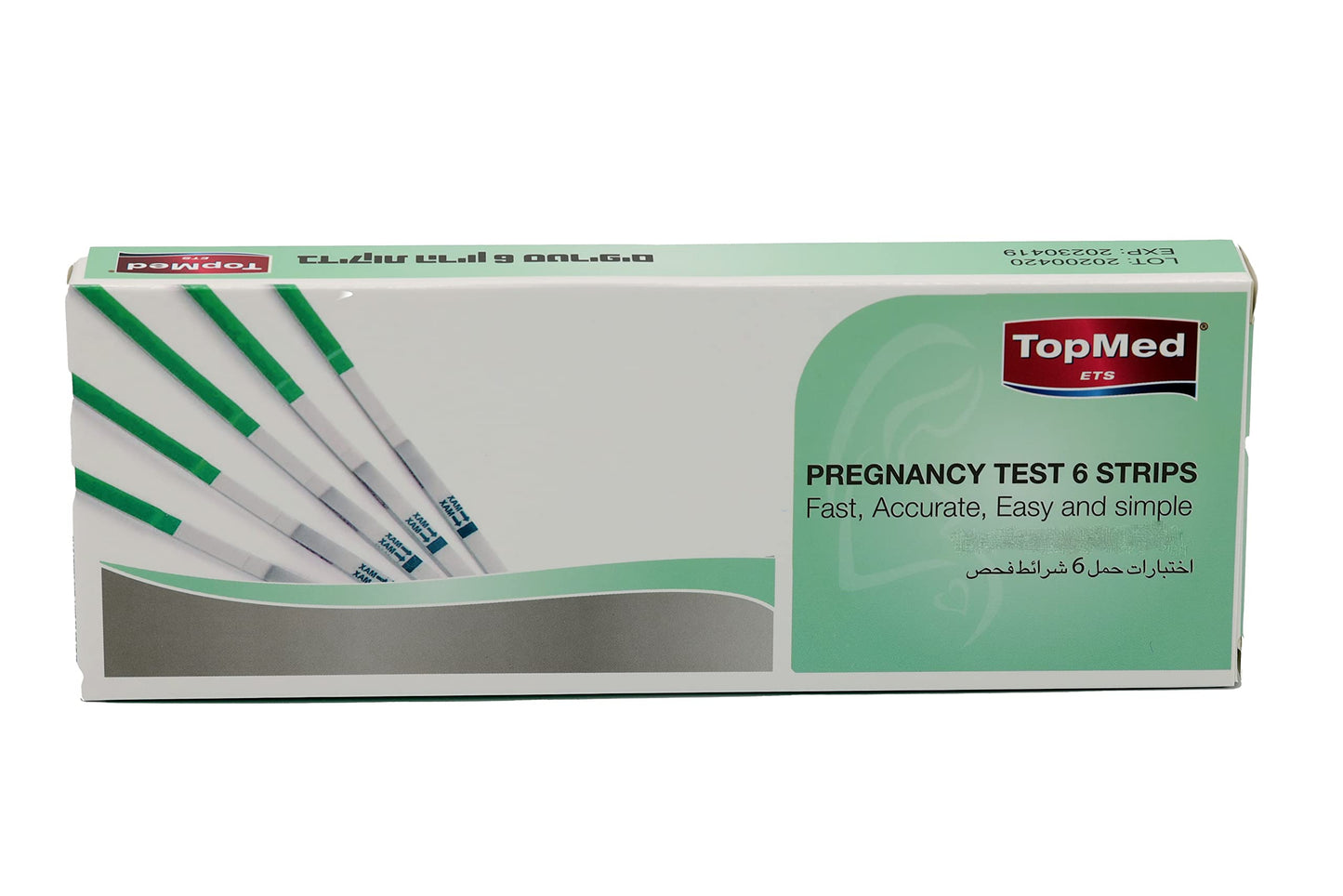 TOPMED ETS Pregnancy Test Strips - Extra Sensitive, 99% Accurate