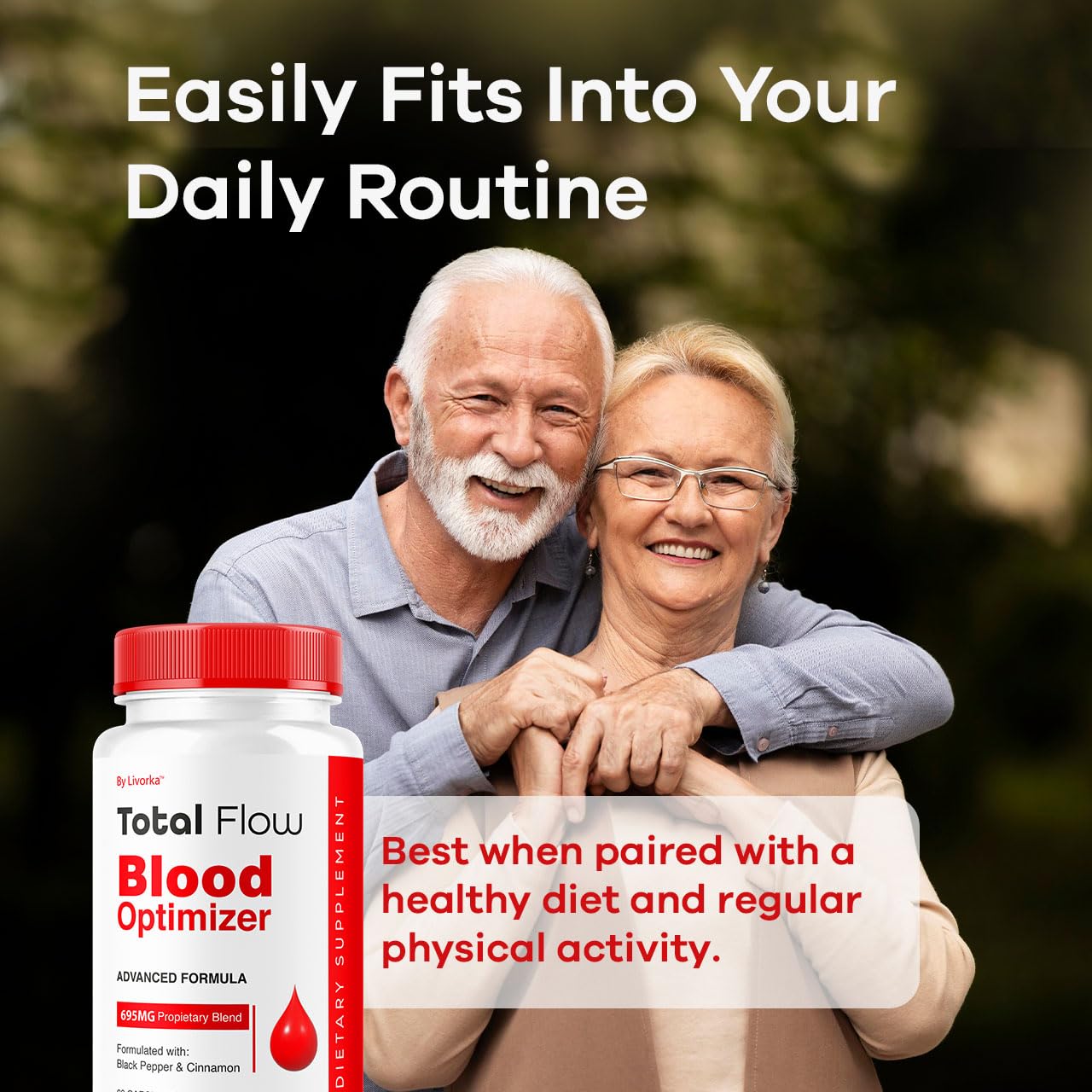 Total Flow Capsules (2-Pack) – Advanced Blood Support Pills, All-Natural Multivitamin