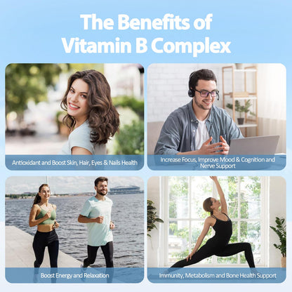 Totaria 13-in-1 Vitamin B Complex Plus – 2 Bottles (240 Caps) | Energy, Nerve & Immune Support