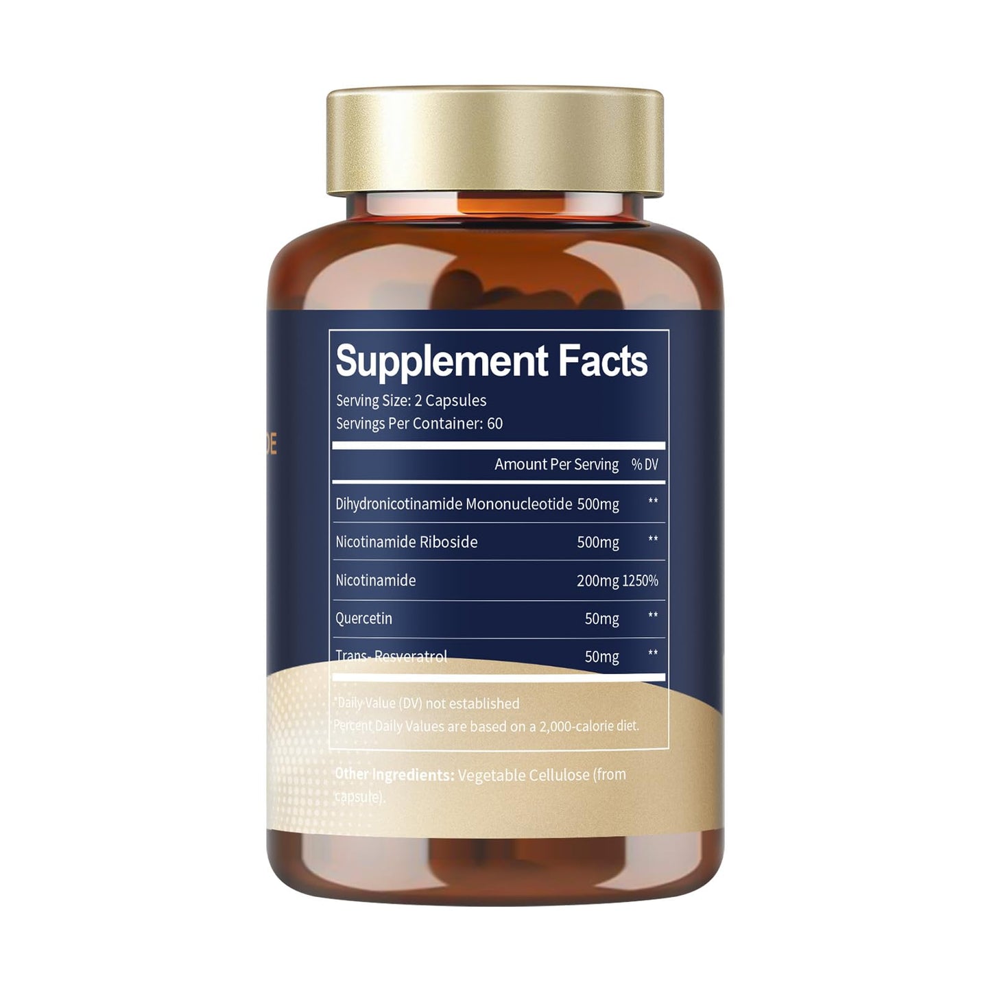 Totaria NMNH NAD+ Support with Quercetin & Resveratrol | 120 Capsules