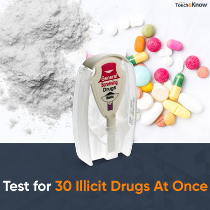 Touch&Know Multi Drug Test Kit – Instant Home Screening for 30 Substances