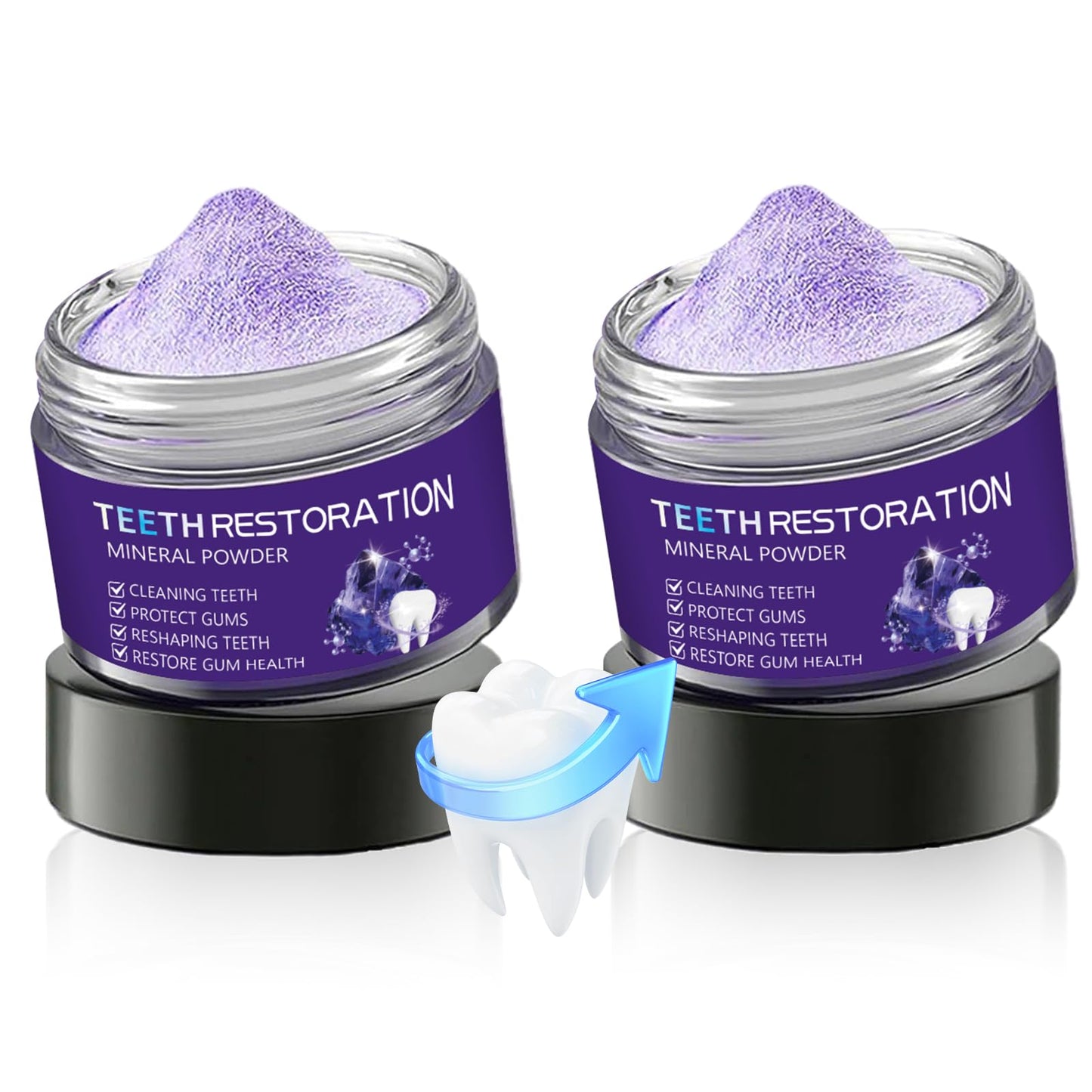 Tpyag Teeth Restoration Mineral Powder 50g – 2pcs | Strengthen Teeth & Gums