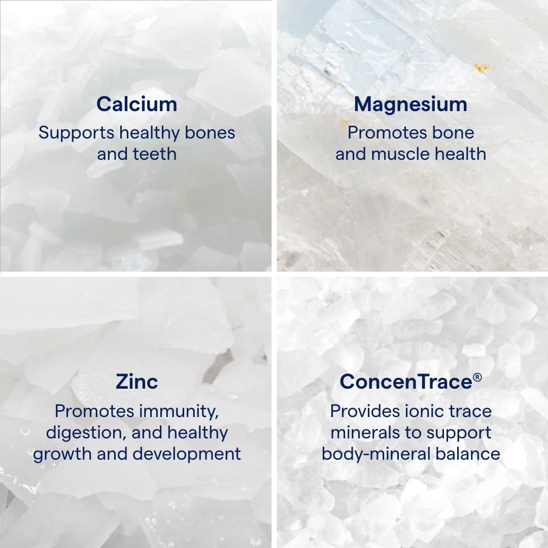 Trace Minerals Cal/Mag/Zinc – Pina Colada Liquid Mineral Supplement (32 fl oz)