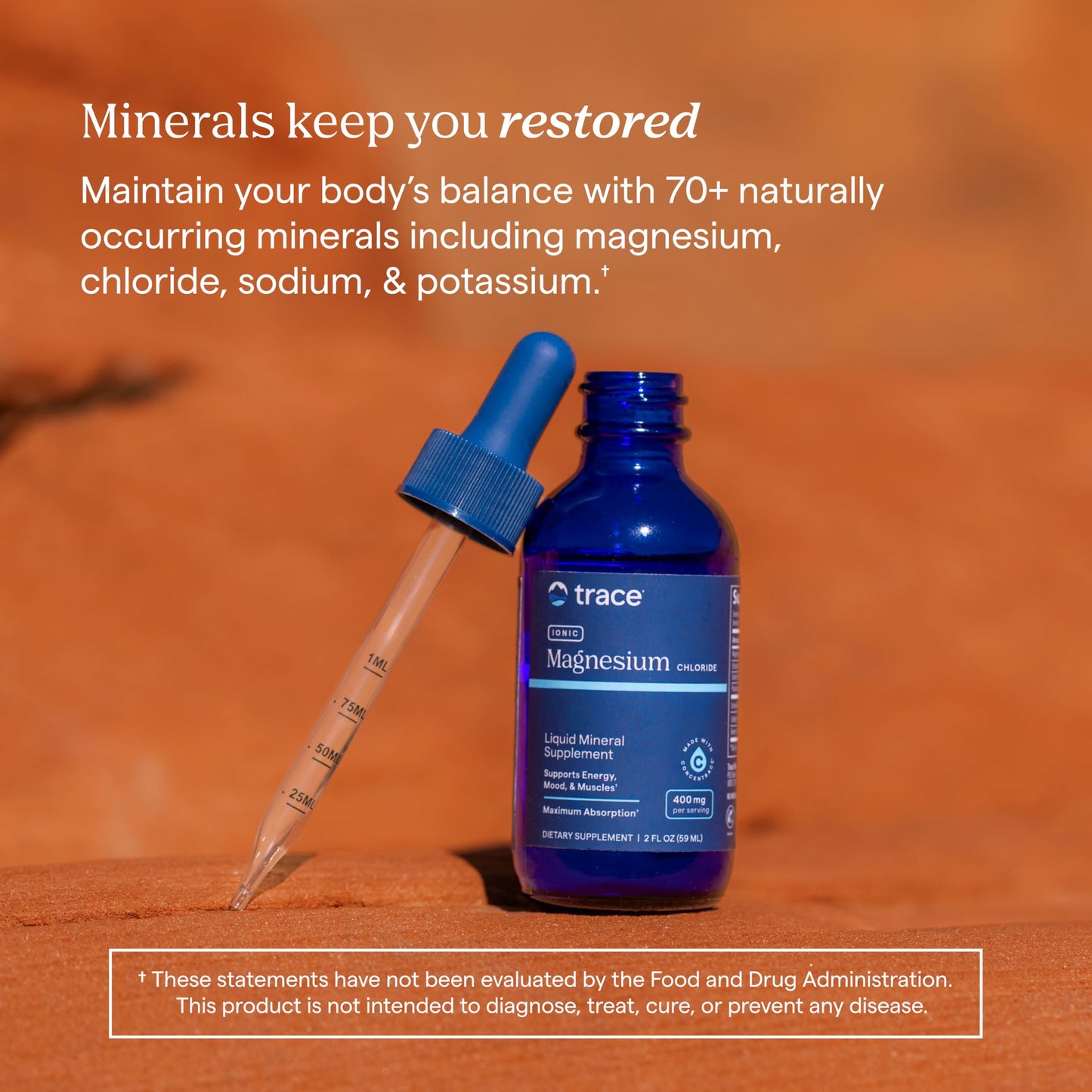 Trace Minerals Ionic Magnesium – Liquid Magnesium for Energy & Nerve Support – 2 fl oz