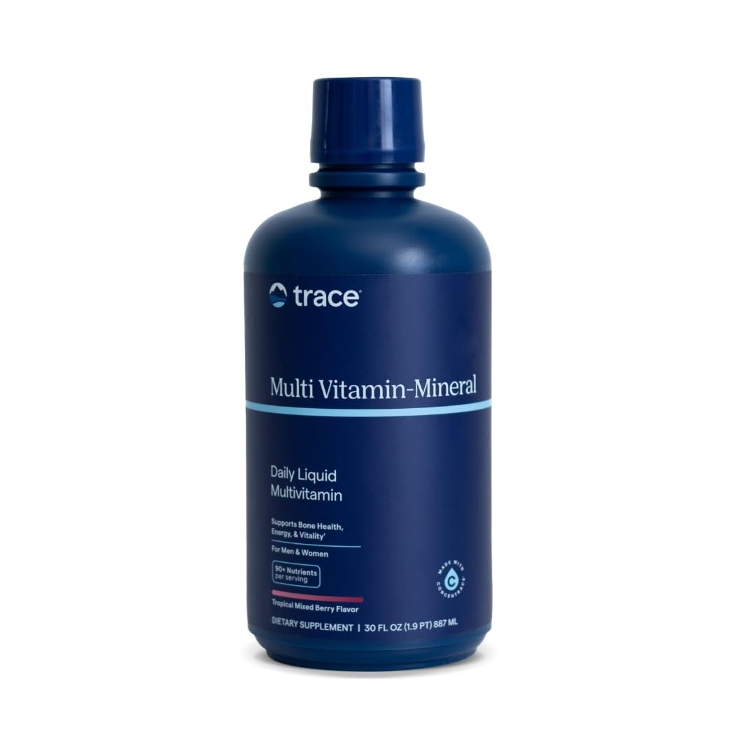 Trace Minerals Liquid Multi Vitamin-Mineral – Berry, Gluten-Free, 30 Servings