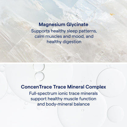 Trace Minerals Magnesium Glycinate – Bedtime Sleep Support, Mixed Berry Lemonade, 30 Servings