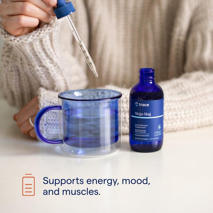 Trace Minerals Mega-Mag Liquid Magnesium — Energy, Muscle & Nerve Support (4 oz, 90 Servings x3 Pack)